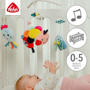 Mobil muzical Fehn COLOR Friends cu melodie Traumerei, 40 cm, pentru bebelusi - Img 3