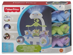 Mobile pentru bebelusi Fisher-Price CDN41, cu muzica, lumini si animale plush - Img 9