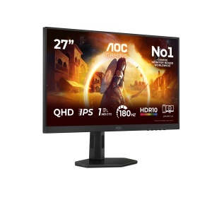 Monitor AOC Q27G4XFAD 27 inch WQHD, 180Hz, Fast IPS, Negru