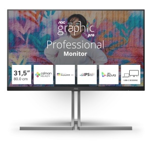 Monitor AOC U32U3CV 32 inch UHD, Nano IPS, 60Hz, USB-C