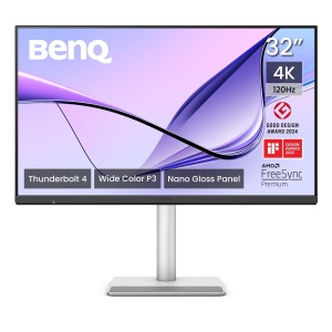 Monitor BenQ MA320UG 32 inch 4K 120Hz Nano Gloss pentru Mac, Dual Thunderbolt 4