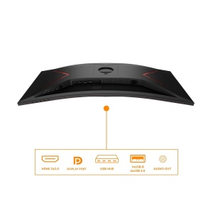 Monitor Curbat AOC CU34G2XP, 34 inch WQHD, 180 Hz, Negru-Red - Img 4