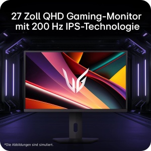 Monitor de gaming LG Ultragear 27G61ZA-B, 27 inch, WQHD, 200Hz, Negru - Img 2