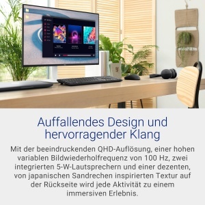 Monitor Dell S2725DS 27 inch QHD 2560x1440, 100Hz, Alb - Img 2