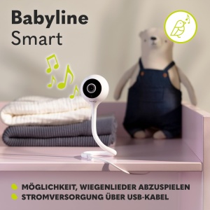 Monitor electronic inteligent pentru bebelusi Lionelo Babyline,Camera pentru bebelusi Wi-Fi,Aplicatie mobila,Detectarea sunetului de miscare,Vizibilitate in intuneric,Senzor de temperatura, Interior 5.3 x 3.3 x 28.5 - Img 7