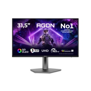 Monitor Gaming AOC AG326UD, 32 inch, UHD, 165Hz, QD-OLED, Negru - Img 2