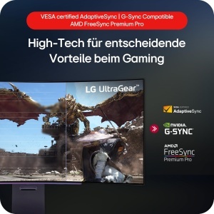 Monitor Gaming LG Ultragear 39GS95QE-W, 39 inch, Curbat, OLED, 240Hz - Img 6