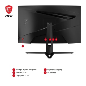Monitor Gaming MSI G2422C 23,6 inch FHD Curbat, 180Hz, 1ms - Img 6