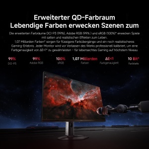 Monitor Gaming Xiaomi G Pro 27Qi, 27 inch, 2K, 180Hz, HDR1000 - Img 3