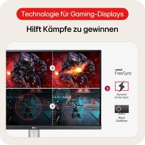 Monitor LG 27UP650K-W, 27 inch, 4K UHD, IPS, DisplayHDR 400, Alb - Img 4