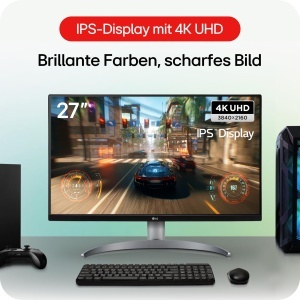 Monitor LG 27UQ750-W, 27 inch, 4K UHD, 144Hz, USB-C, Alb - Img 3