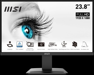 Monitor MSI PRO MP2412DE 23,8 inch Full HD, 100 Hz, VESA montabil