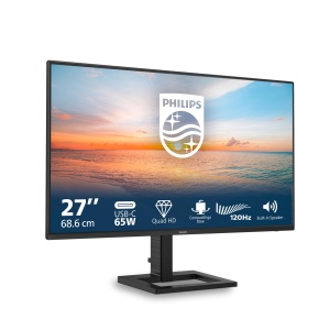 Monitor Philips 27E1N1600AE, 27 inch QHD, 2560x1440, USB-C, Negru
