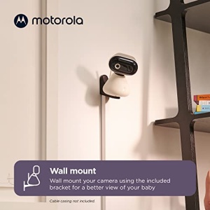 Monitor video pentru bebelusi Motorola Nursery PIP1000, Full HD 1080p, vedere nocturna, alb - Img 3