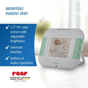Monitor video pentru bebelusi reer BabyCam S, 300m, noapte, functie de comunicare - Img 6