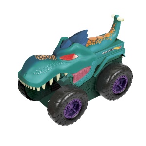 Monster Truck Hot Wheels Mega Wrex, cu lumini si sunete, pentru copii de la 3 ani
