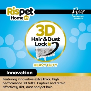 Mop cu microfibra RISPET Floor, 3D, 10 bucati, pentru toate tipurile de suprafete - Img 2