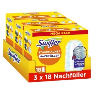 Mop pentru praf Swiffer, 54 servetele, eficienta sporita, compatibil cu maner scurt si XXL
