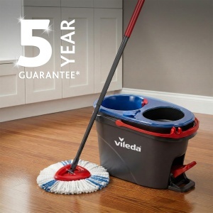 Mop rotativ Vileda H2PrO cu eimer, sistem cu doua rezervoare, microfibra - Img 6