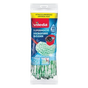 Mop Vileda Microfibra VerdeAlb, Dimensiune Universala