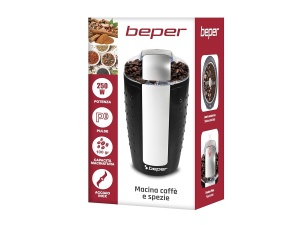 Moulineta de cafea Beper BP.581, 100 g, 250 W, Negru si Argintiu - Img 7