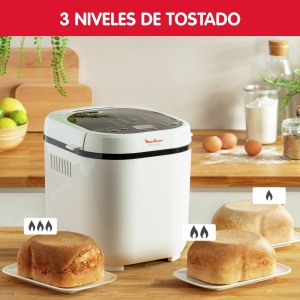 Moulinex Machine a OW210130 Pain Dore Bread Maker, Plastic, Alb - Img 5