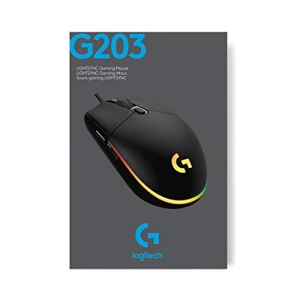 Mouse de gaming Logitech G203, 8000 DPI, RGB personalizabil, 6 butoane, negru - Img 11