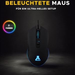 Mouse de gaming THE G-LAB Kult Helium, senzor optic 800-6400 DPI, iluminare LED - Img 4