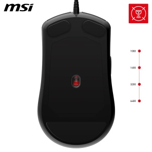 Mouse gaming MSI Forge GM100, 6400 DPI, RGB LED, 7 butoane, cablu USB 1.5 m - Img 5