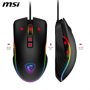 Mouse gaming MSI Forge GM300, senzor optic 7200 DPI, 7 butoane, iluminare RGB - Img 8