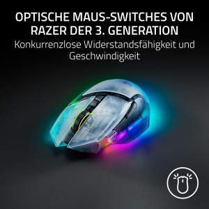 Mouse gaming Razer Basilisk V3 Pro 35K Phantom White, wireless, RGB, ergonomic - Img 7