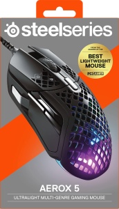 Mouse gaming SteelSeries Aerox 5, RGB, 66g, 9 butoane programabile - Img 12