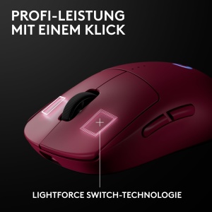 Mouse gaming wireless Logitech G PRO 2 LIGHTSPEED senzor HERO 2 USB-C roz - Img 7