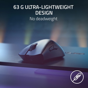 Mouse gaming wireless Razer DeathAdder V3 Pro, ultra-usor 63g, senzor optic 30K, negru - Img 4