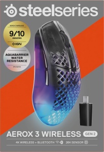 Mouse Gaming Wireless SteelSeries Aerox 3 Gen 2, 68g, 26000 DPI, RGB - Img 13