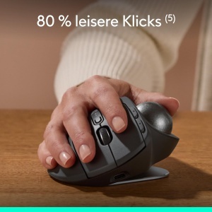Mouse Trackball Logitech MX Ergo S, wireless, ergonomica, USB-C, grafit - Img 7