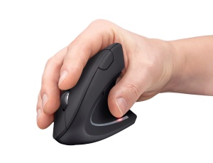 Mouse vertical fara fir Trust Verto, mouse ergonomic fara fir, prevenirea bratului mouse-ului/cotului de tenis (sindrom RSI), 800-1600 DPI, mouse fara fir pentru dreptaci, PC, computer, laptop, Mac, cu baterii - Img 9