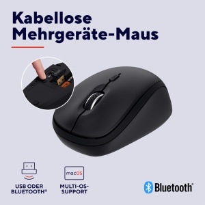 Mouse wireless compact Trust Yuki, Bluetooth si 2.4GHz, silentios, portabil - Img 3