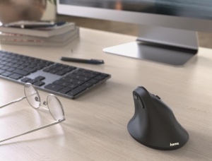 Mouse wireless ergonomic Hama EMW-500 design vertical negru - Img 2