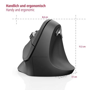 Mouse wireless ergonomic Hama EMW-500 design vertical negru - Img 12