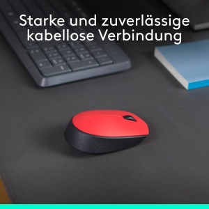 Mouse wireless Logitech M171 12 luni autonomie USB Rosu - Img 2
