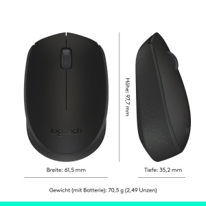 Mouse wireless Logitech M171 Negru USB 12 luni autonomie - Img 9