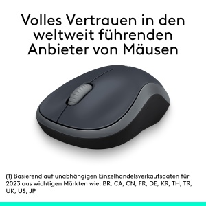 Mouse wireless Logitech M185 gri 1000 DPI autonomie 12 luni - Img 3