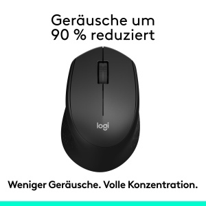 Mouse wireless Logitech M330 SILENT PLUS, design ergonomic, autonomie 24 luni - Img 2