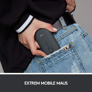 Mouse wireless Logitech M350 Pebble Graphite Bluetooth si USB autonomie 18 luni - Img 4