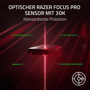 Mouse wireless Razer DeathAdder V3 Pro ergonomic 63g senzor optic 30K negru - Img 7