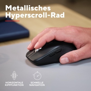 Mouse wireless Trust Treva, Bluetooth 2.4GHz, scroll rapid, negru - Img 3