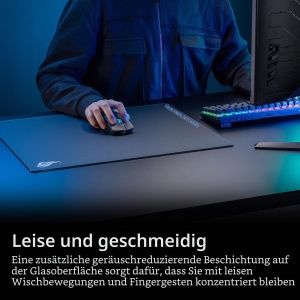 Mousepad Gaming ASUS ROG NH04 Moonstone, Sticla, 50 x 40 cm, Negru - Img 4