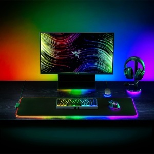 Mousepad gaming hibrid Razer Strider Chroma, 19 zone RGB, XL, negru - Img 9