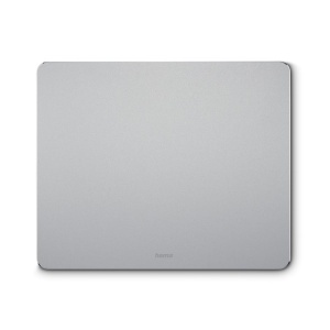 Mousepad Hama Alu, 22 x 18 cm, Aluminium, Rutschfest, Argintiu
